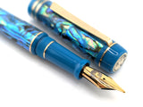 Ragazzone in Ice Blue Abalone w/ Teal Resin